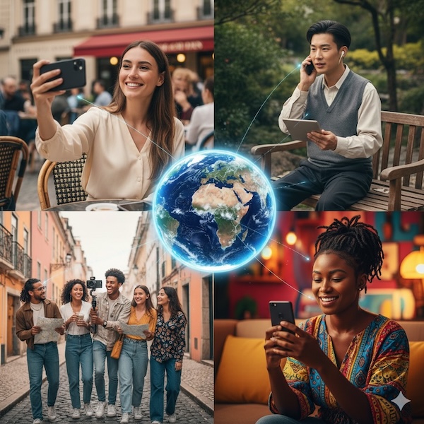 Bild: Globale Zusammenarbeit oder Sprachenvielfalt